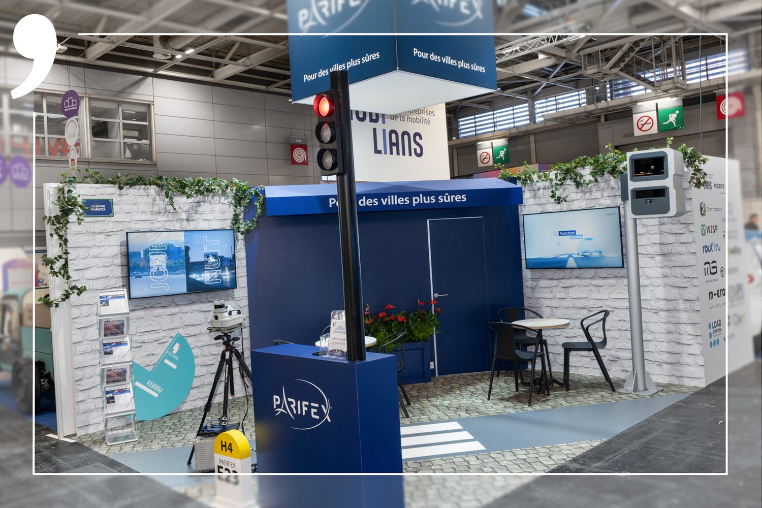 Stand Pariflex réalisé par Agence Prologue pour le Salon des Maires 2025